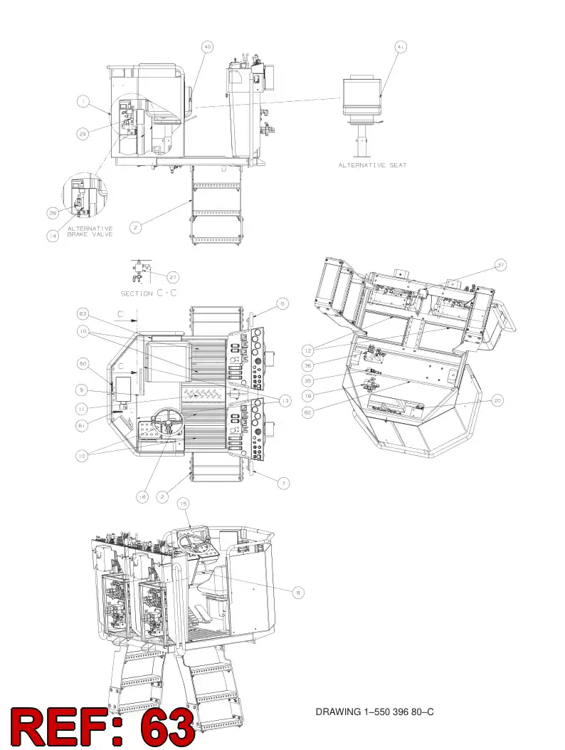 55031007 550 310 07 HOUSING - Sandvik Technical Drawing
