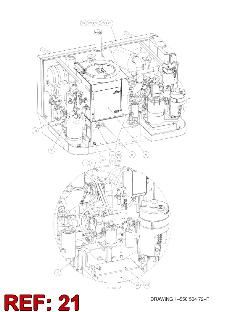 55031035 550 310 35 SUPPORTING BLOCK - Sandvik Technical Drawing