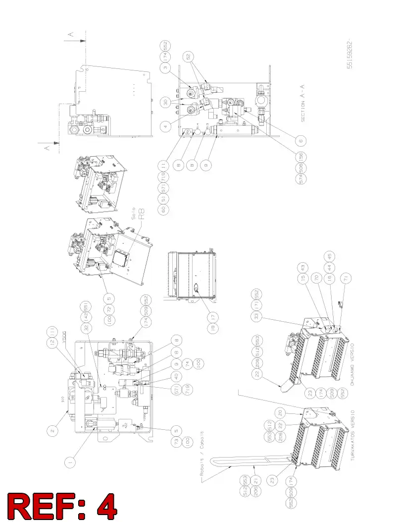 55031067 550 310 67 VALVE ASSEMBLY - Sandvik Technical Drawing