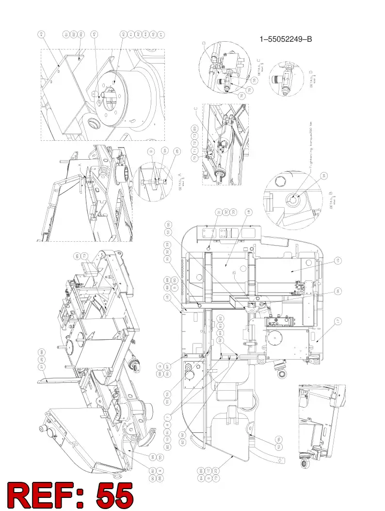 55031098 550 310 98 POP-RIVET - Sandvik Technical Drawing