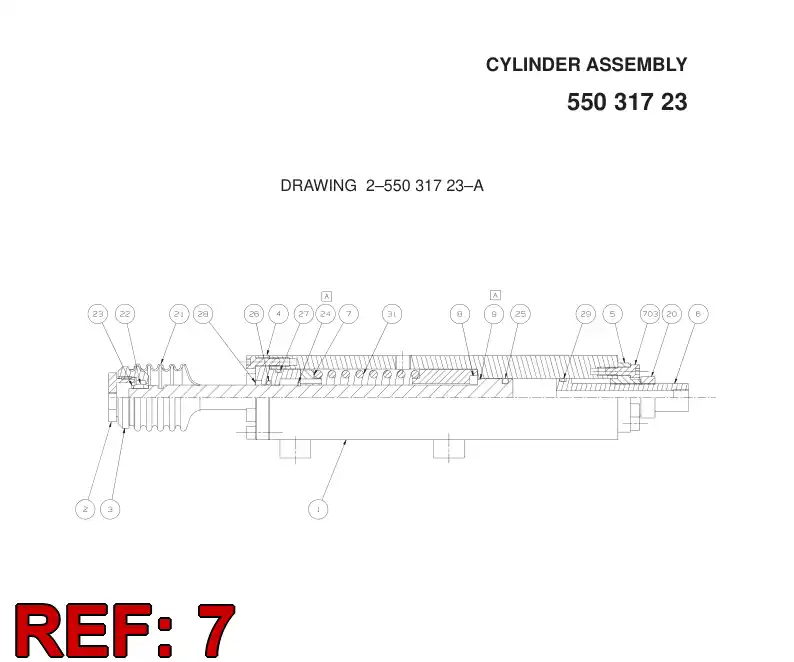 55031144 550 311 44 LOCATOR - Sandvik Technical Drawing