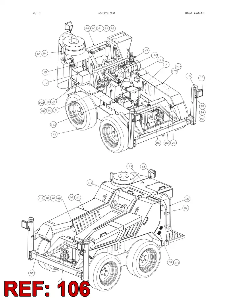 55031222 550 312 22 HOSE ASSEMBLY - Sandvik Technical Drawing