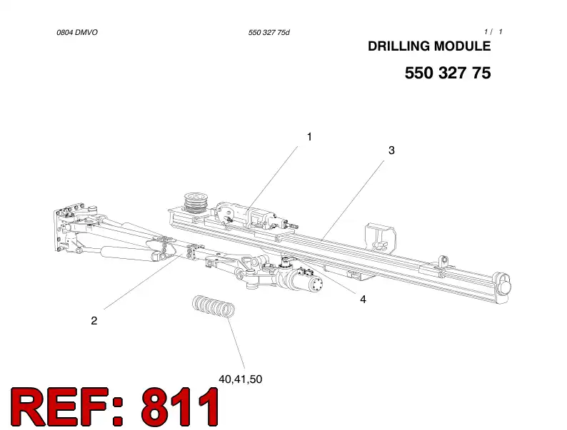 55031260 550 312 60 HOSING - Sandvik Technical Drawing