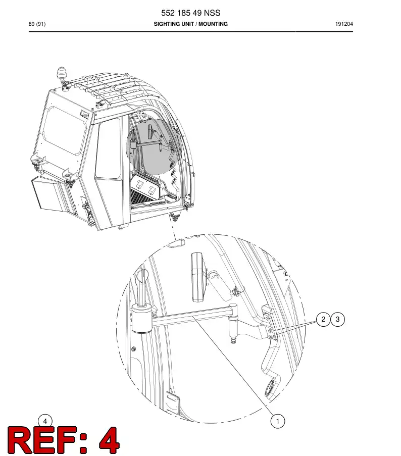 55031337c 550 313 37c Cable, Prewired Plug - Sandvik Technical Drawing