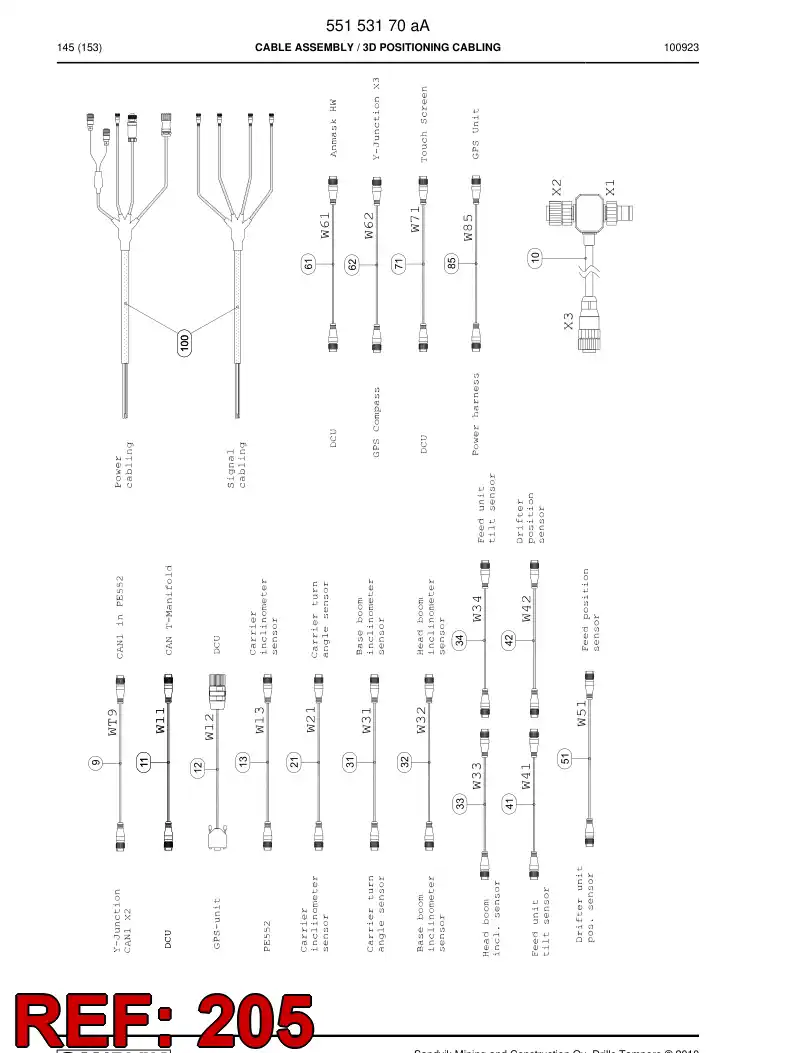 55031364b 550 313 64b Connector, Plug - Sandvik Technical Drawing
