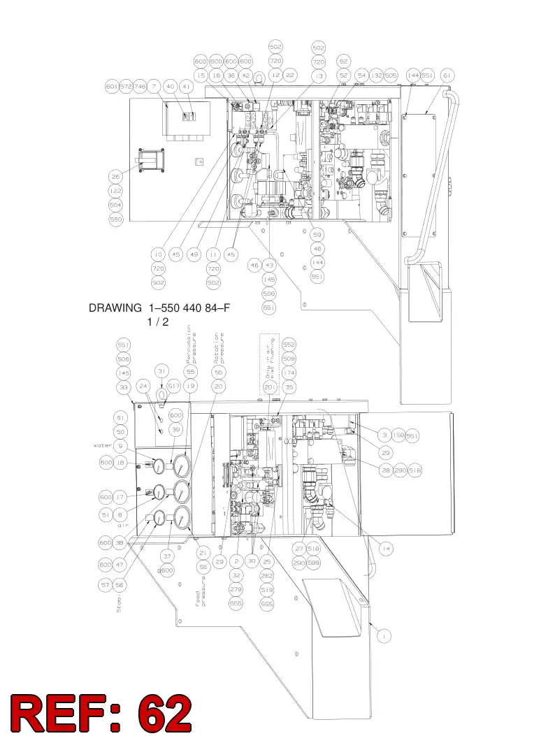 55031370 550 313 70 PRE-WIRED PLUG CABLE - Sandvik Technical Drawing
