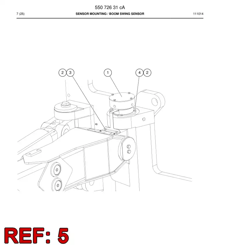 55031386b 550 313 86b Sensor - Sandvik Technical Drawing