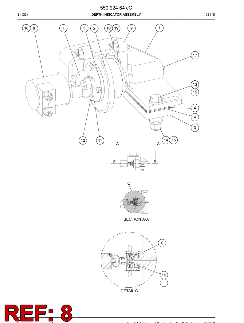 550 313 87b Sensor - drawing