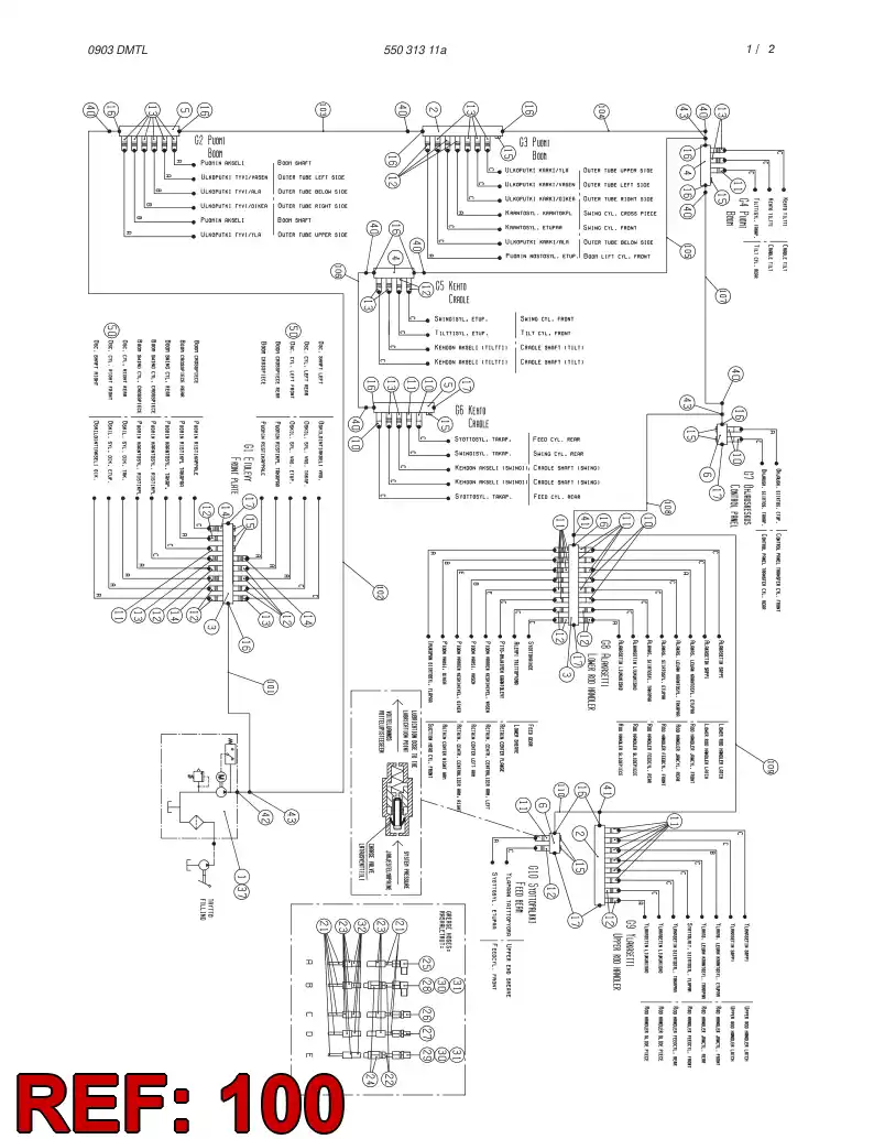 55031543 550 315 43 HOSING - Sandvik Technical Drawing