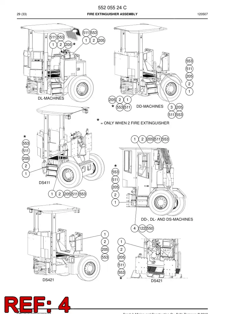 55031643a 550 316 43a Backing plate - Sandvik Technical Drawing