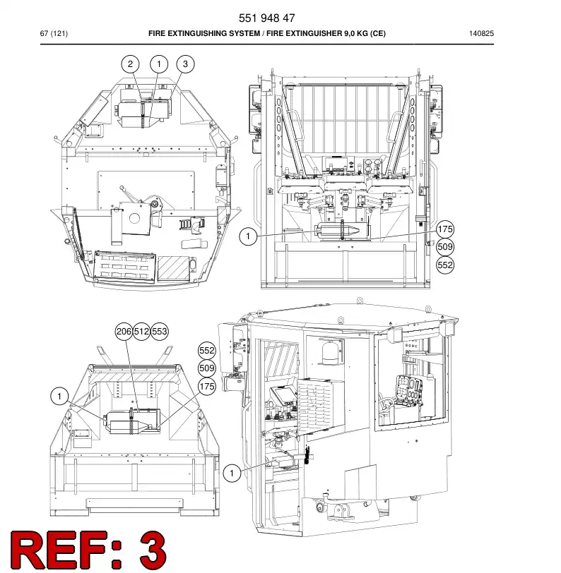 55031643b 550 316 43b Plate, Backing - Sandvik Technical Drawing