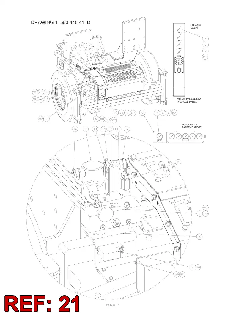 55031769 550 317 69 CABLE ASSEMBLY - Sandvik Technical Drawing