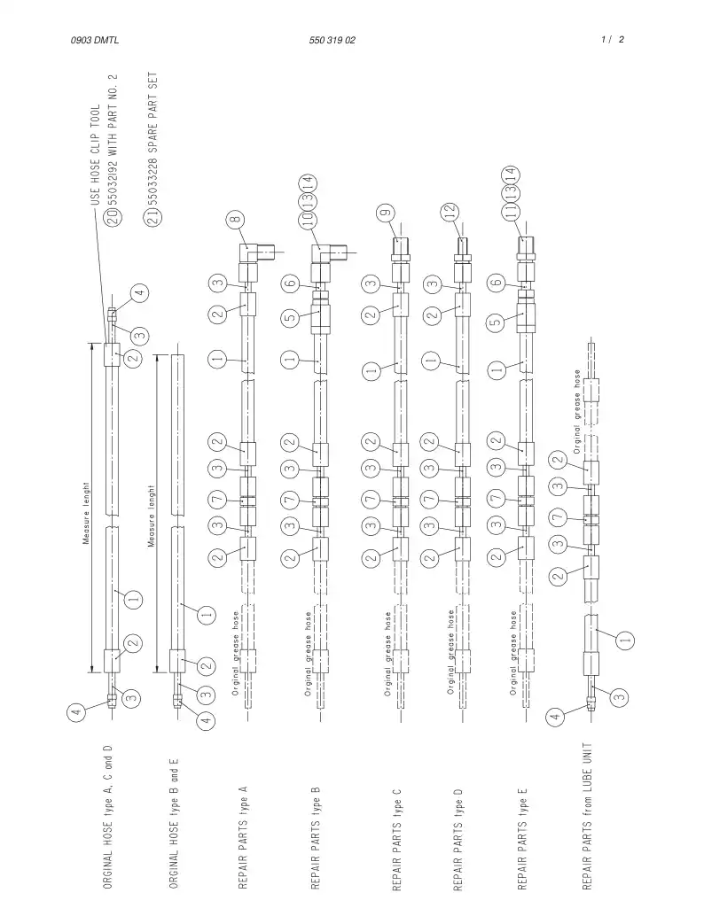 55031902a 550 319 02a RECONDITIONING PART - Sandvik Technical Drawing