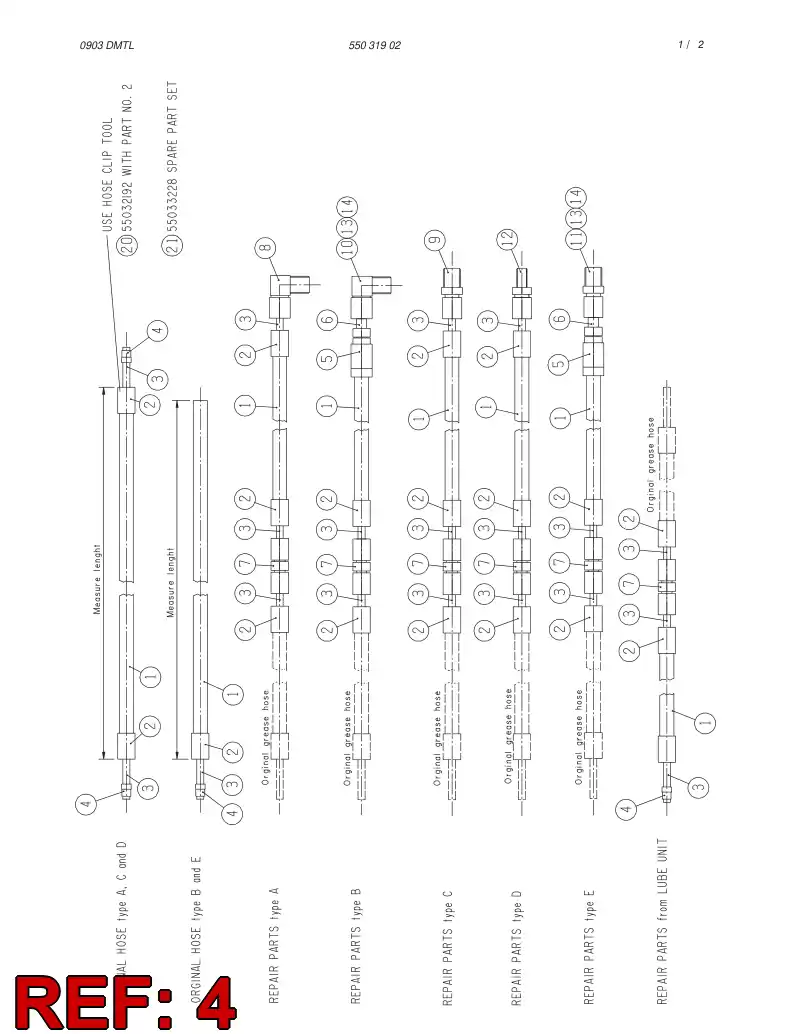 55031958 550 319 58 Bushing, Taper - Sandvik Technical Drawing