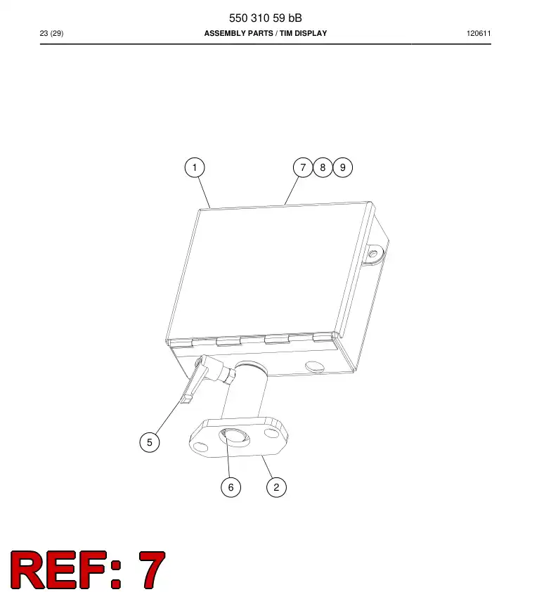 55032140 550 321 40 Lock - Sandvik Technical Drawing