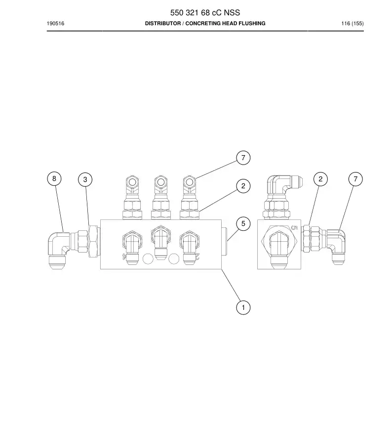 55032168c 550 321 68c DISTRIBUIDOR - Sandvik Technical Drawing