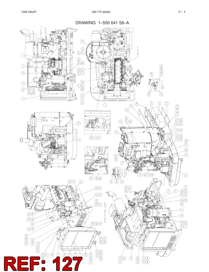 55032212 550 322 12 Bellows, Rubber - Sandvik Technical Drawing