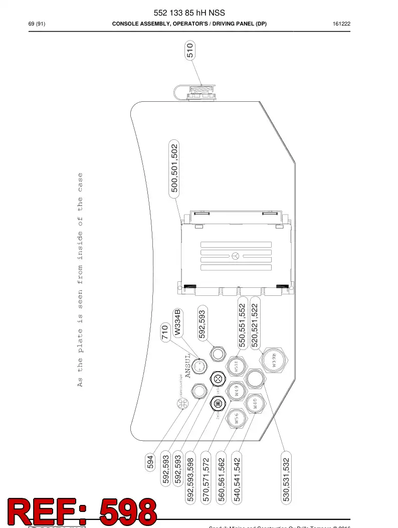 55032288o 550 322 88o Terminator - Sandvik Technical Drawing