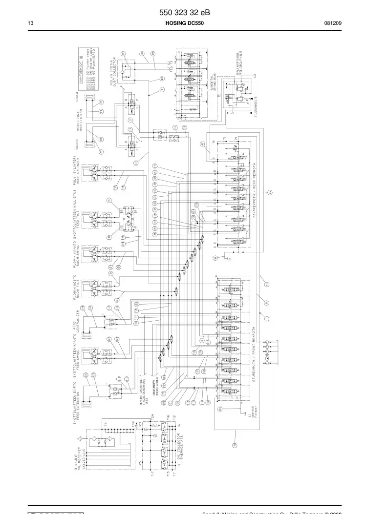 55032332e 550 323 32e HOSING - Sandvik Technical Drawing