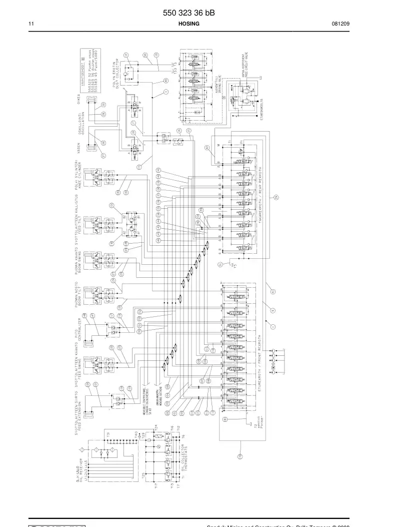 55032336b 550 323 36b HOSING - Sandvik Technical Drawing