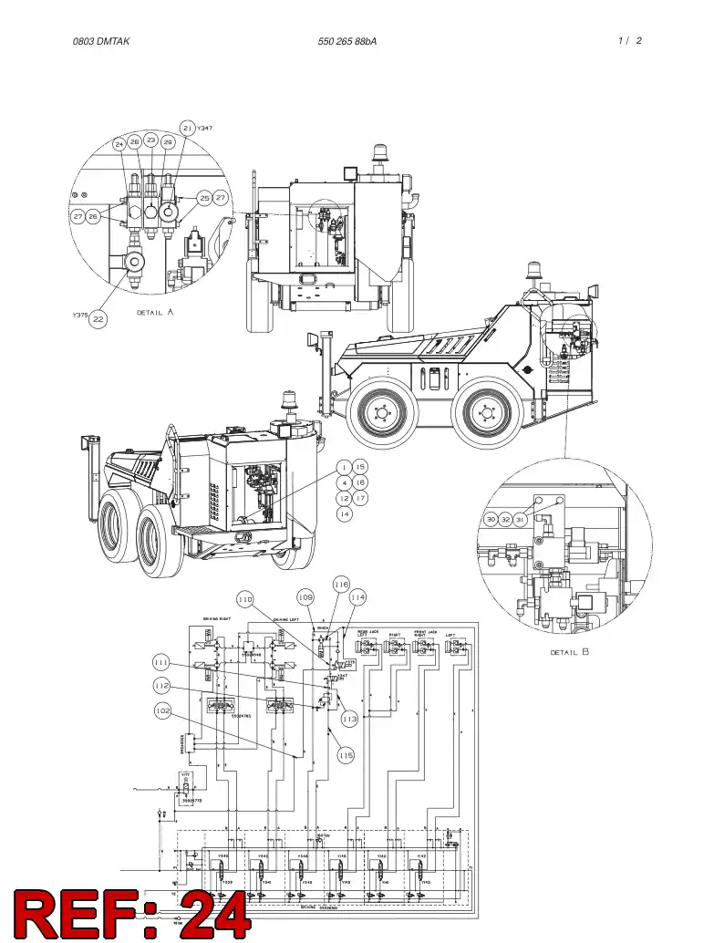 55032526 550 325 26 SHUTTLE VALVE - Sandvik Technical Drawing