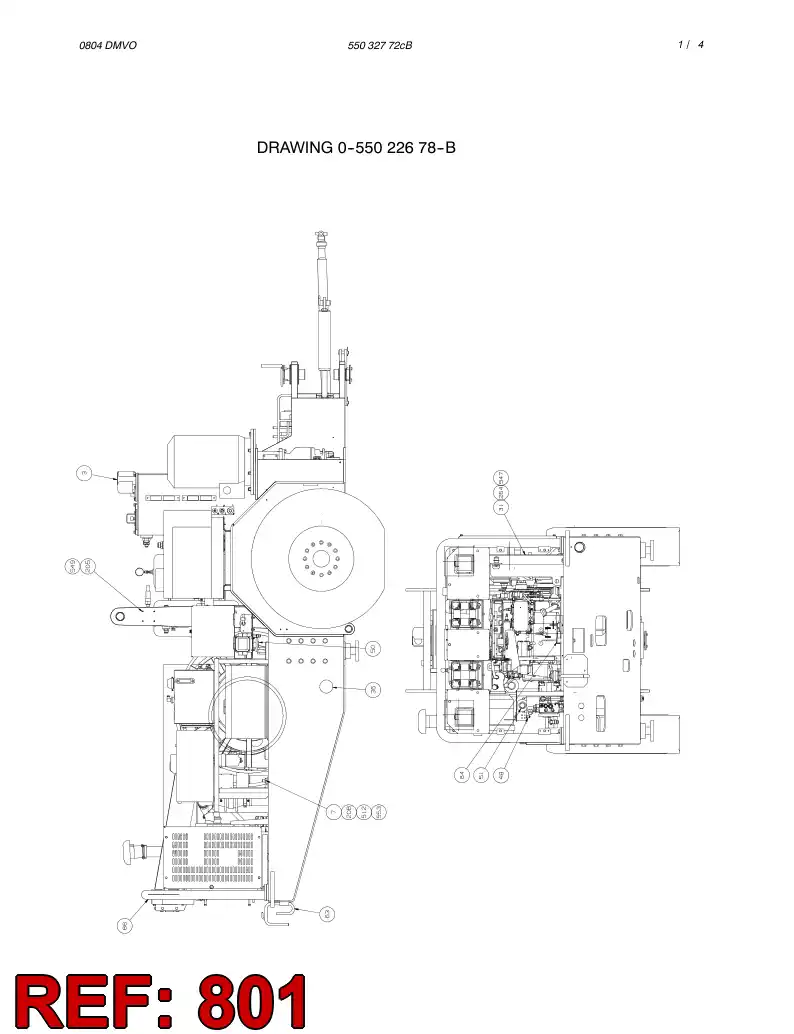 55032545 550 325 45 HYDRAULIC DIAGRAM - Sandvik Technical Drawing