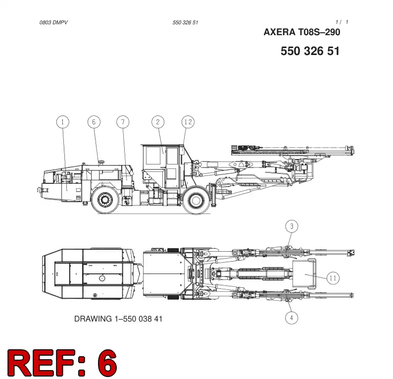 55032648 550 326 48 FINISHING MODULE - Sandvik Technical Drawing