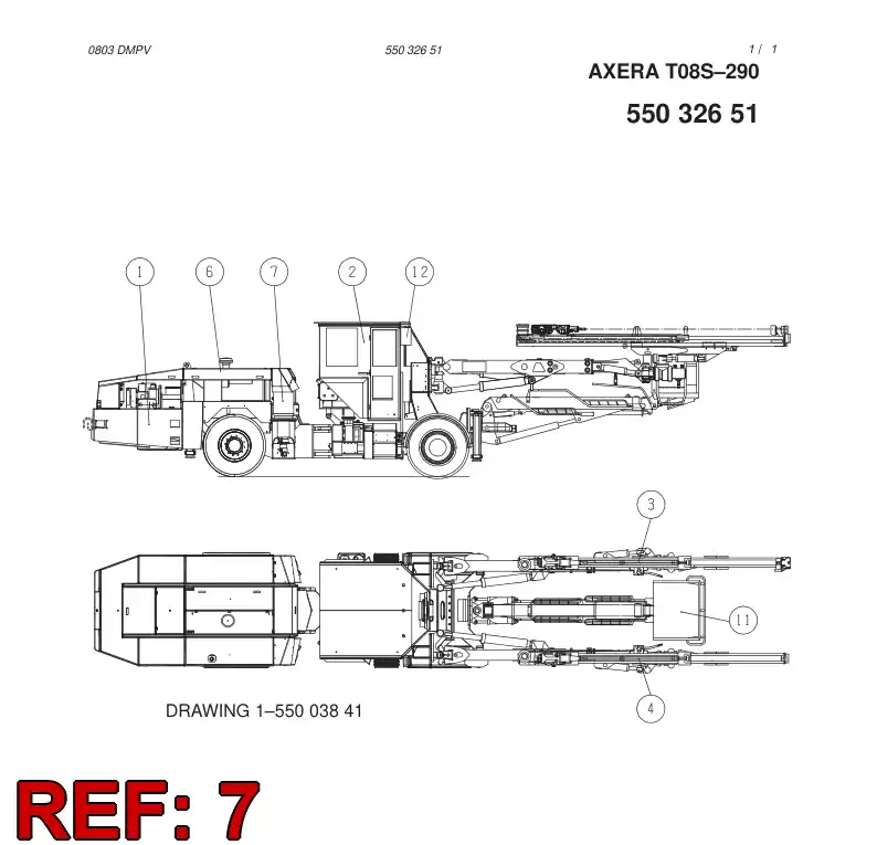 55032649 550 326 49 ELECTRIC MODULE - Sandvik Technical Drawing