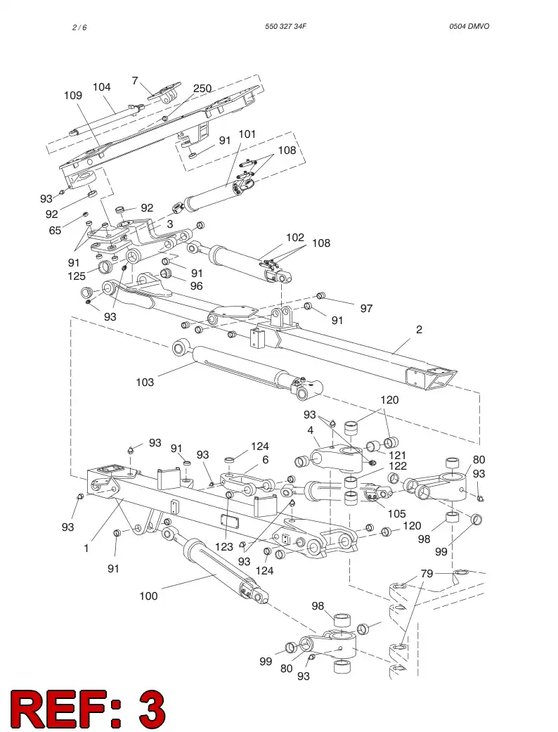 55032714 550 327 14 BUSHINGS (SWING PIECE ASSY) - Sandvik Technical Drawing