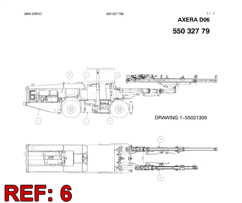 55032776 550 327 76 FINISHING MODULE - Sandvik Technical Drawing