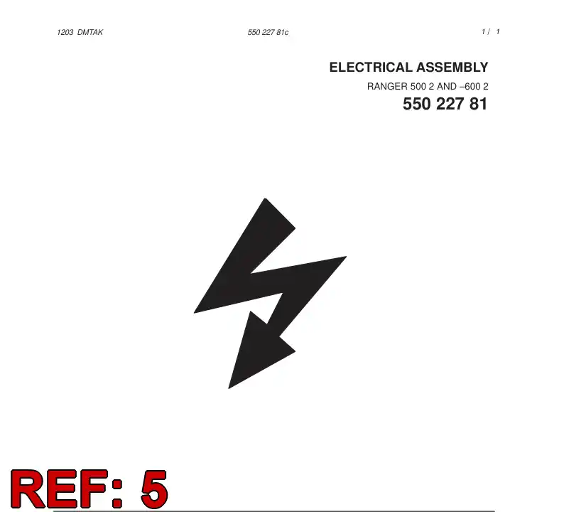 55032878 550 328 78 ELECTRICAL ASSEMBLY - Sandvik Technical Drawing