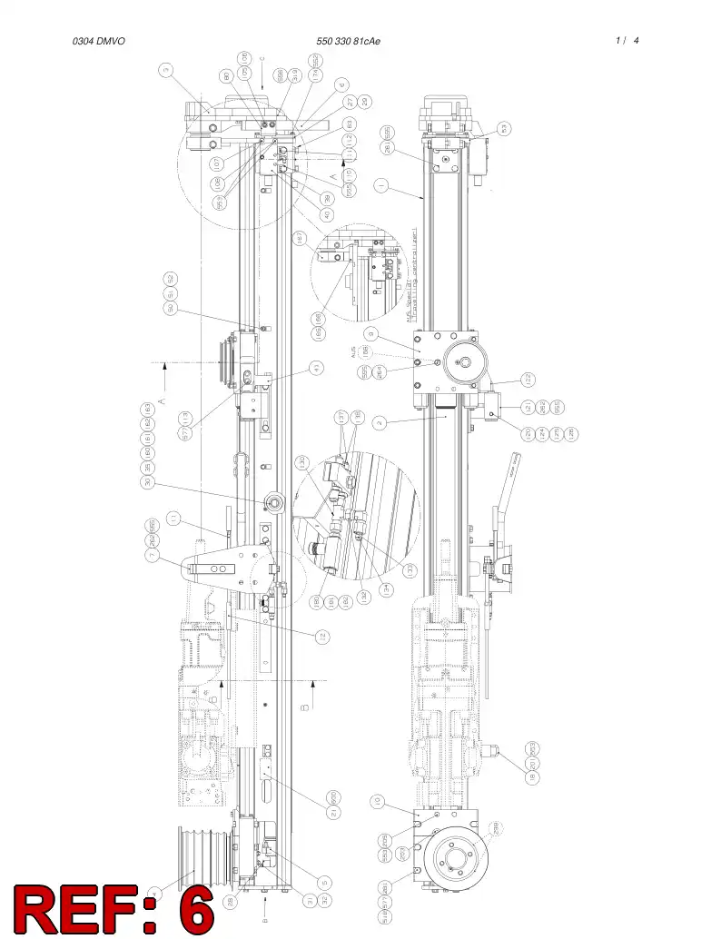55033103 550 331 03 INNER TUBE - Sandvik Technical Drawing