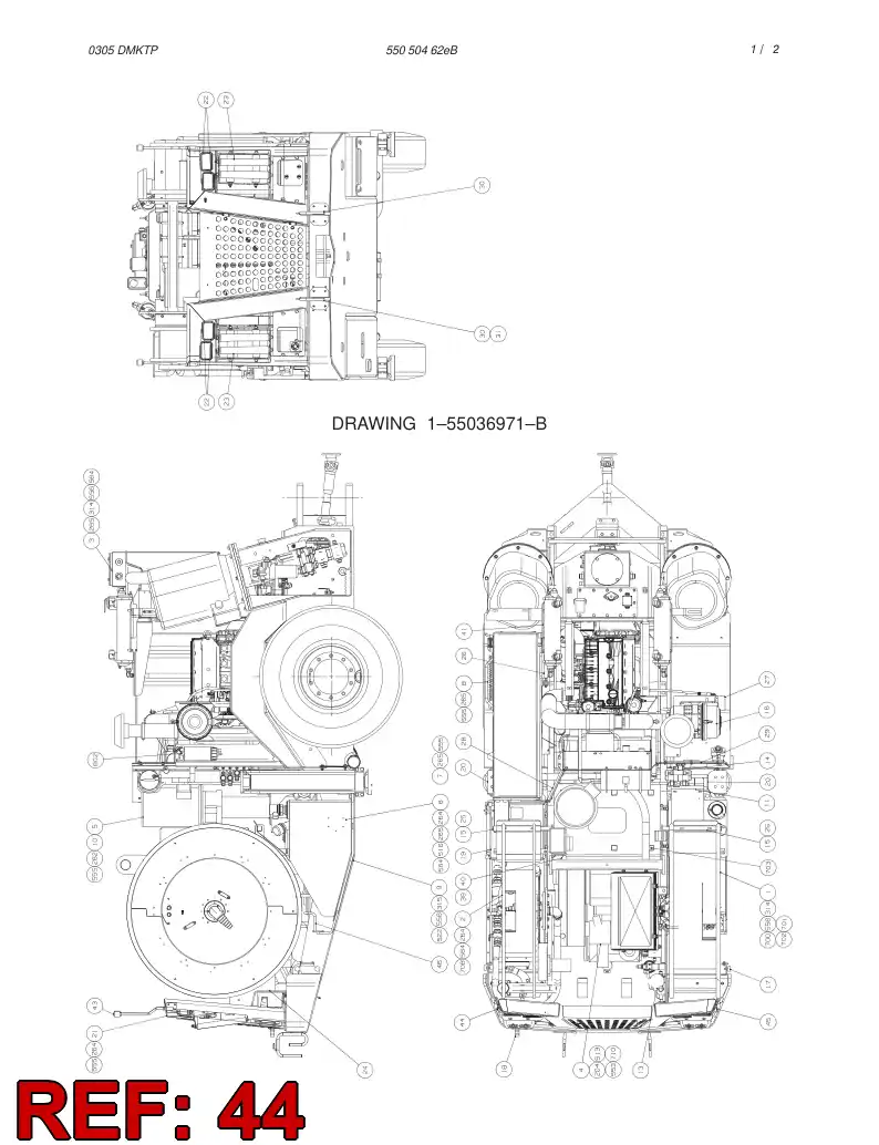 55033123 550 331 23 BRACKET - Sandvik Technical Drawing