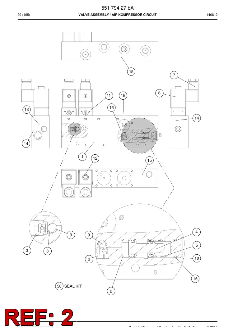 55033126 550 331 26 Limit bushing - Sandvik Technical Drawing