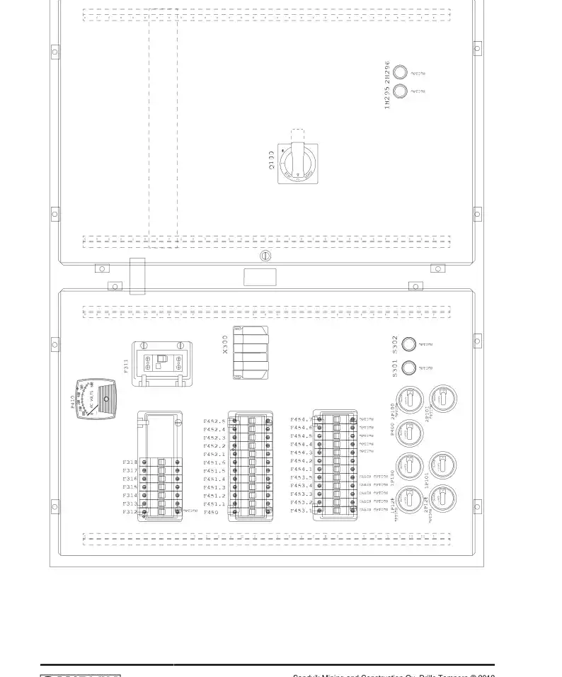 55033825a 550 338 25a Volt meter - Sandvik Technical Drawing