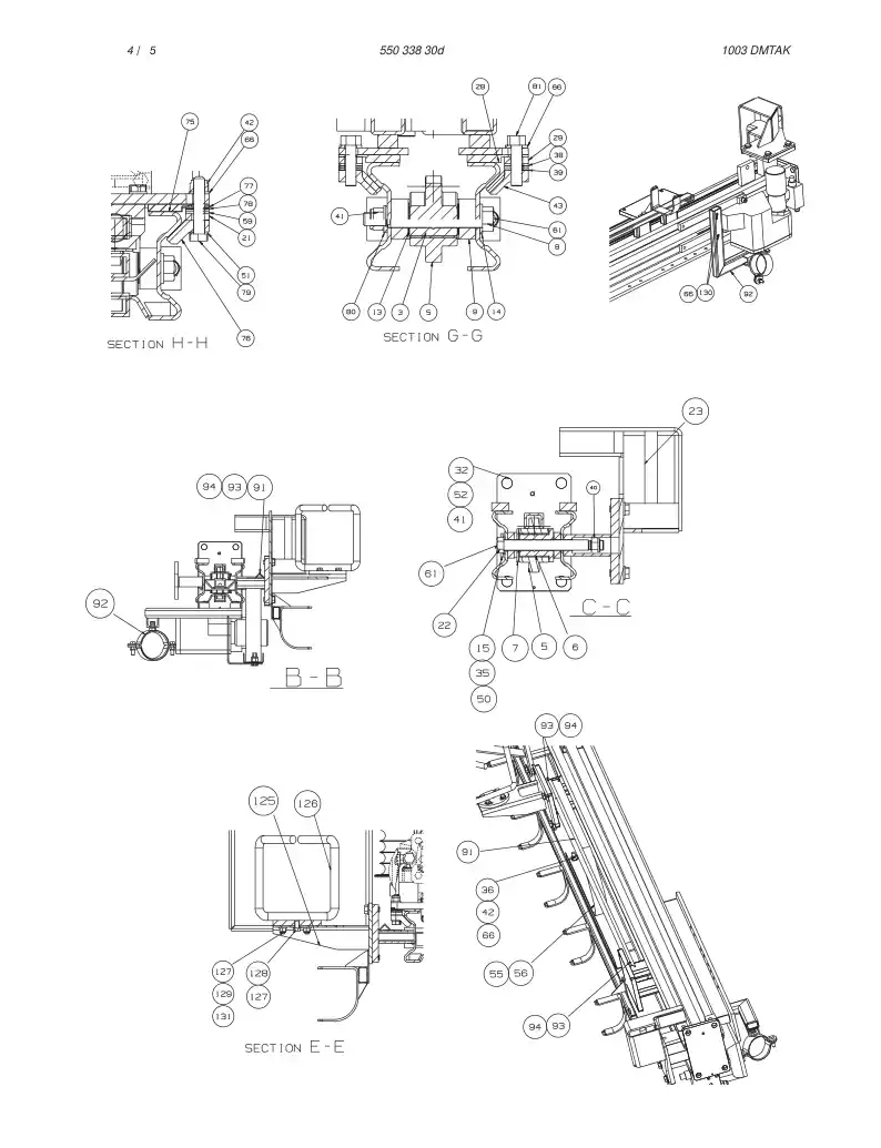 55033830d 550 338 30d FEED ASSY - Sandvik Technical Drawing