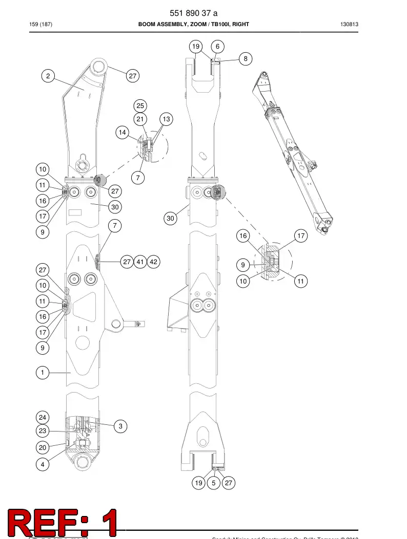 55034065 550 340 65 Outer pipe - Sandvik Technical Drawing