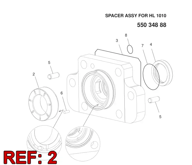 55034197 550 341 97 BUSHING - Sandvik Technical Drawing