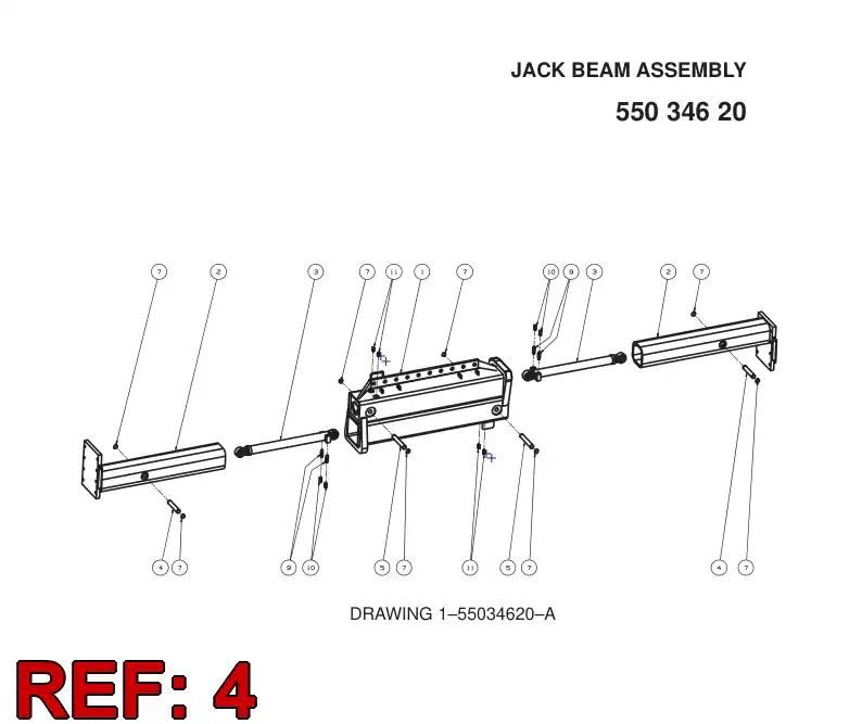55034692 550 346 92 PIN - Sandvik Technical Drawing