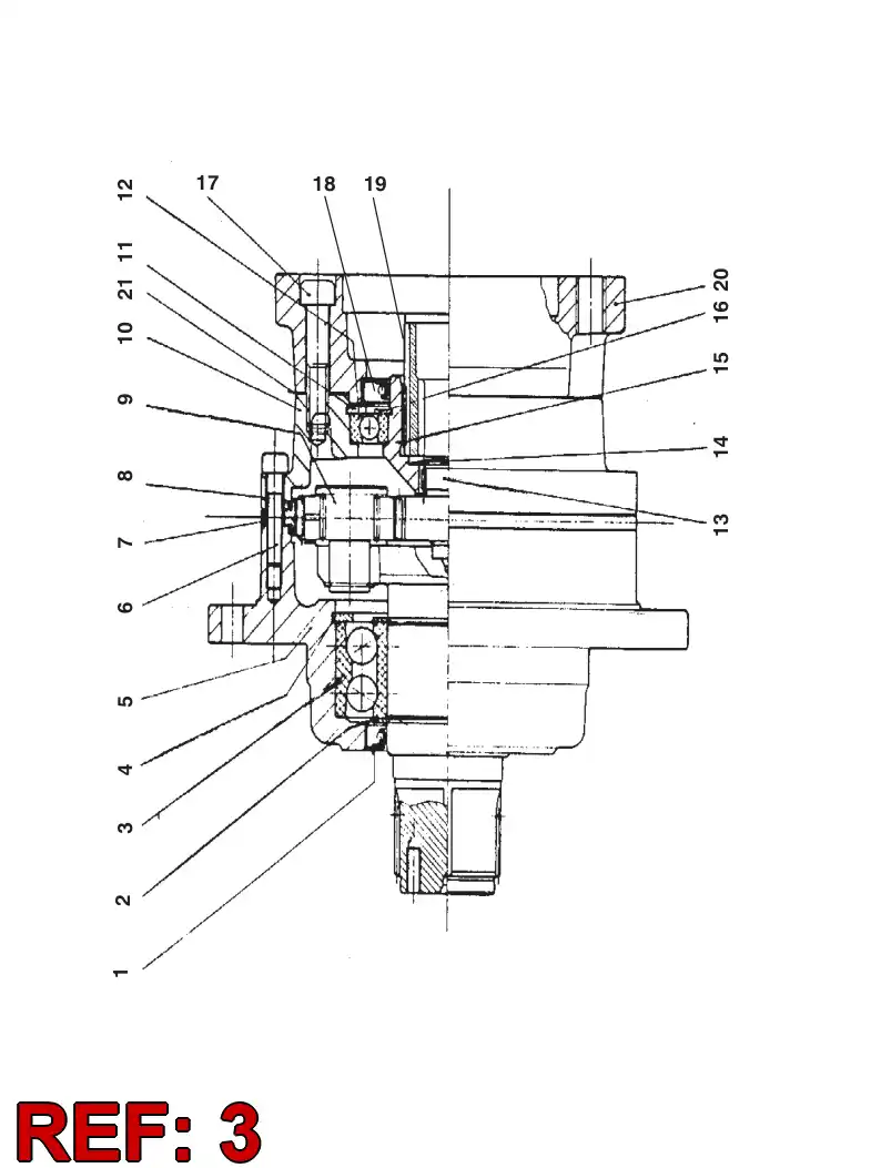 55034742 550 347 42 Bearing - Sandvik Technical Drawing