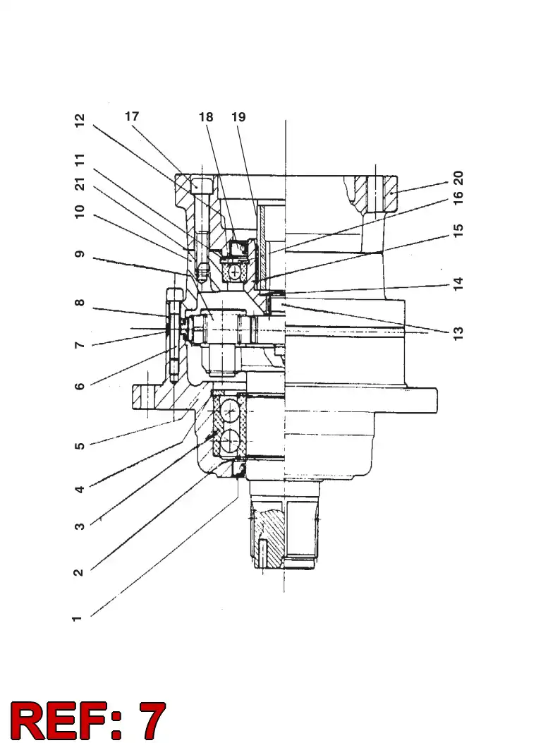 55034746 550 347 46 TOOTHED PLANETARY RING - Sandvik Technical Drawing