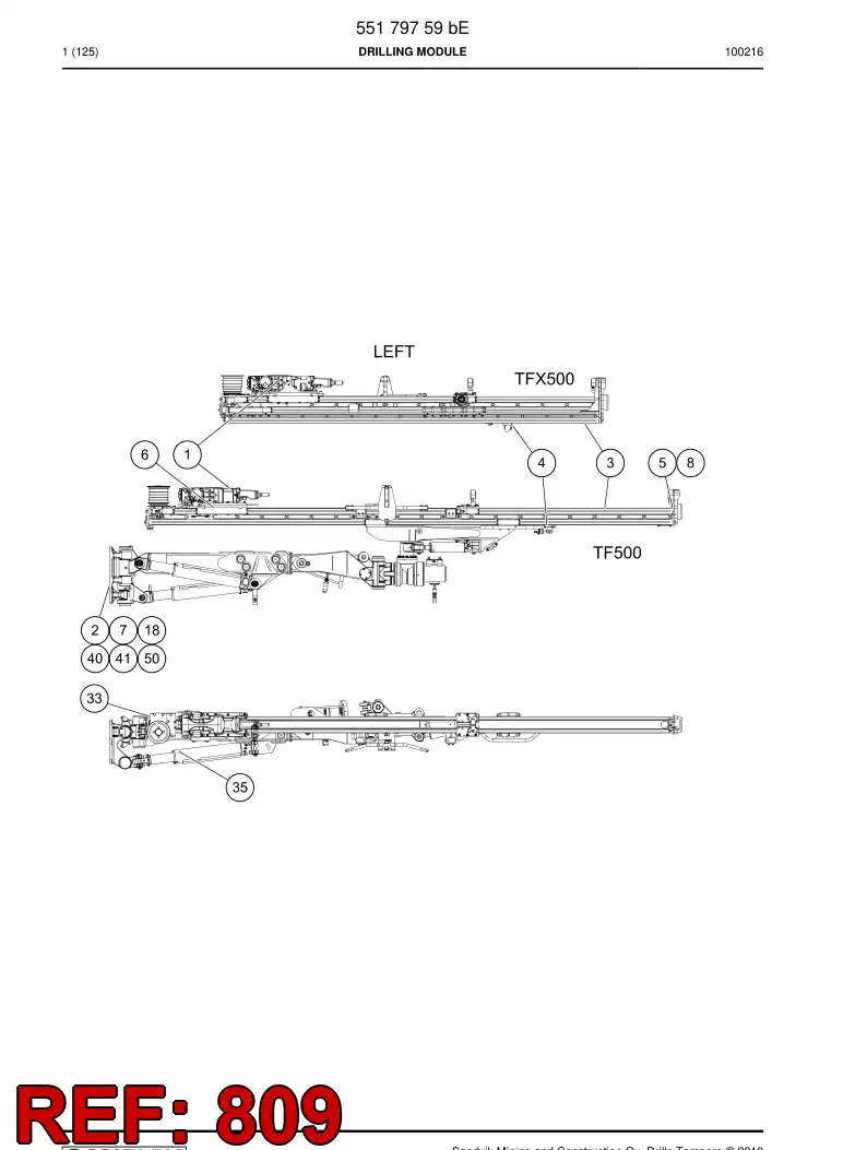 55034774a 550 347 74a Hosing - Sandvik Technical Drawing