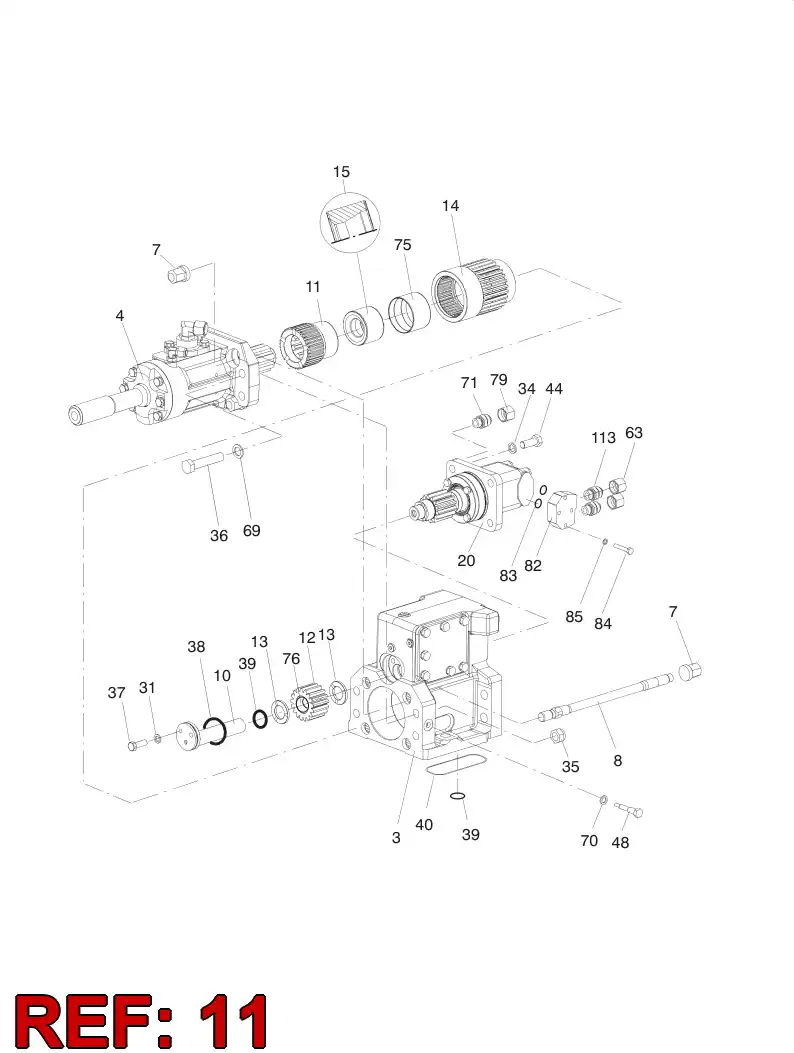 55034796 550 347 96 DRIVER (BRONZE) - Sandvik Technical Drawing