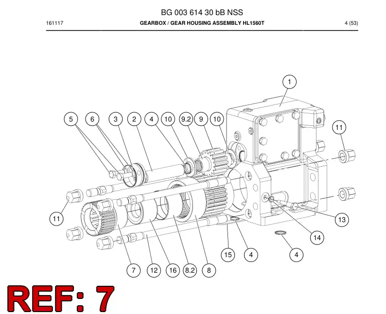 55034796a 550 347 96a Driver (bronze) - Sandvik Technical Drawing