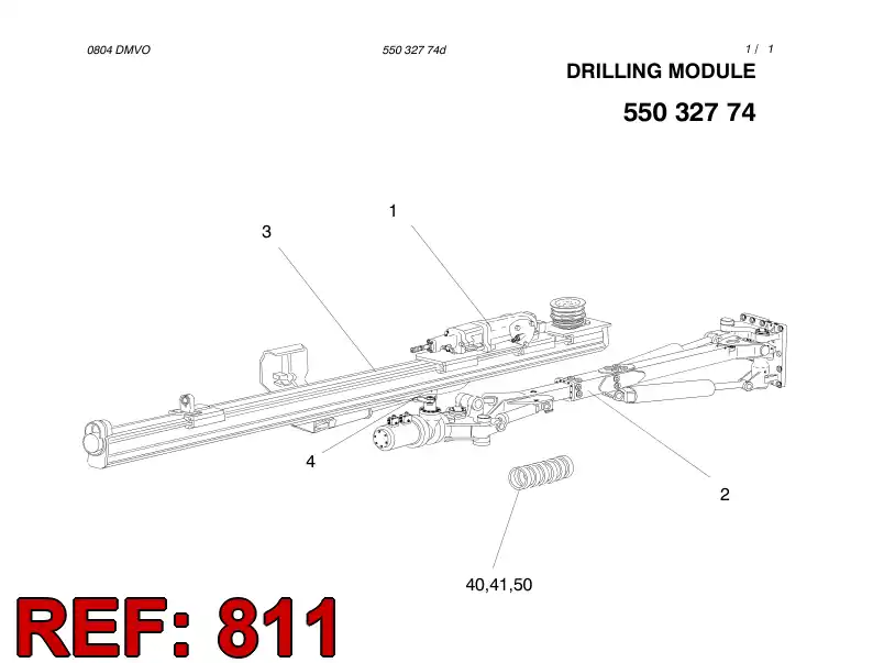 55034831 550 348 31 HOSING - Sandvik Technical Drawing