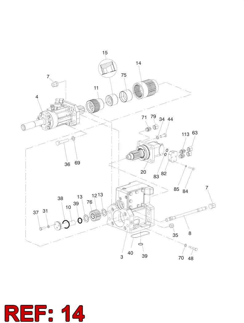 55034841 550 348 41 Bushing, Rotation - Sandvik Technical Drawing