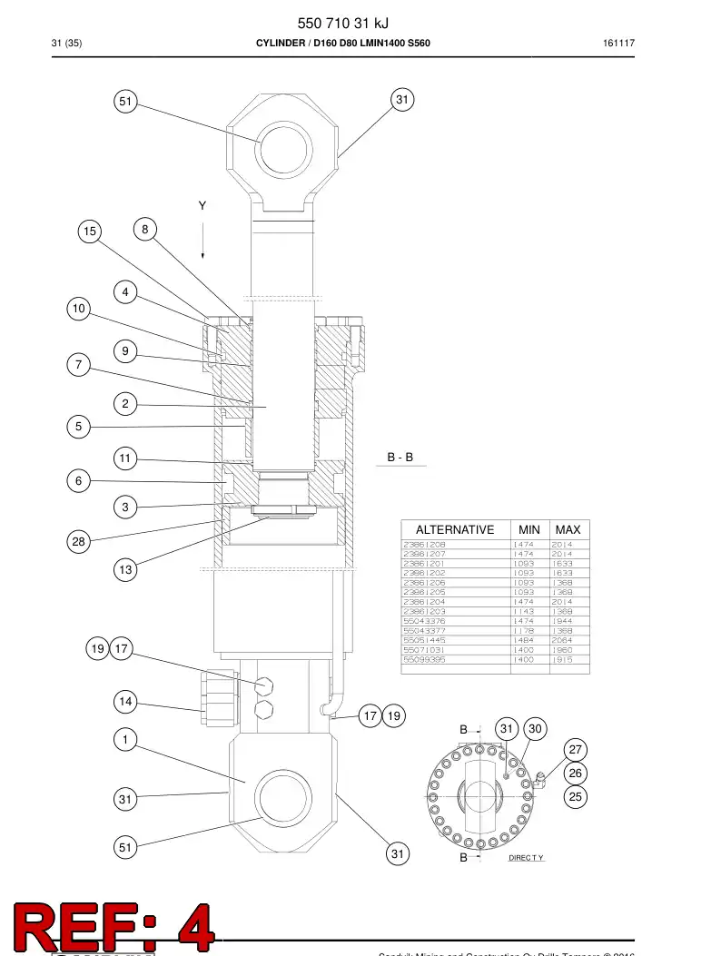 55034942a 550 349 42a Cover - Sandvik Technical Drawing