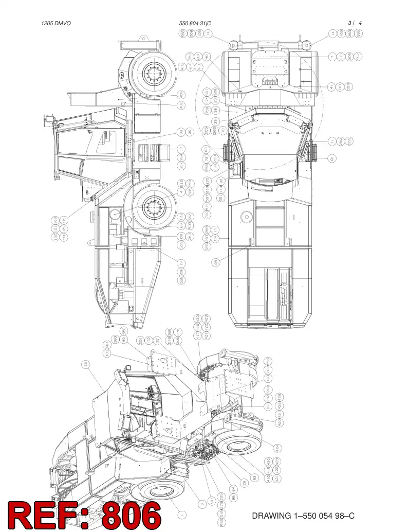 55035175 550 351 75 HOSING - Sandvik Technical Drawing