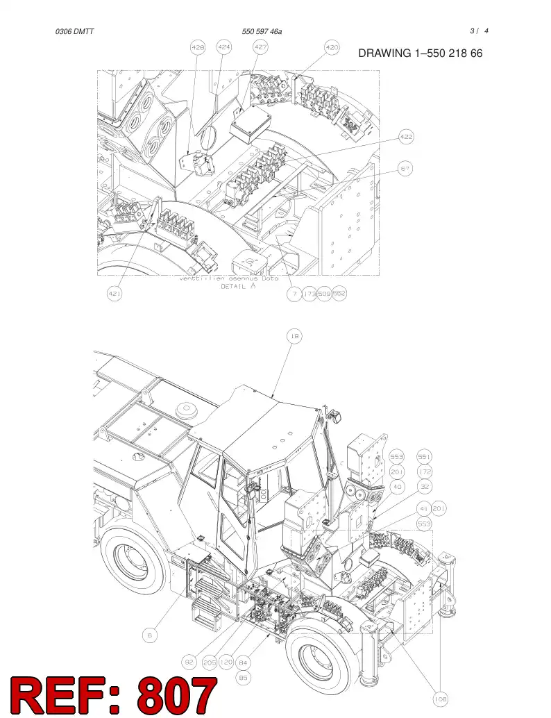 55035177 550 351 77 HOSING - Sandvik Technical Drawing