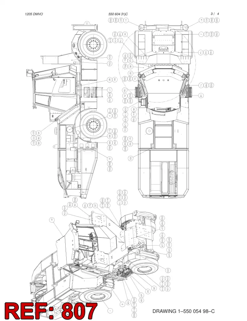 55035178 550 351 78 HOSING - Sandvik Technical Drawing